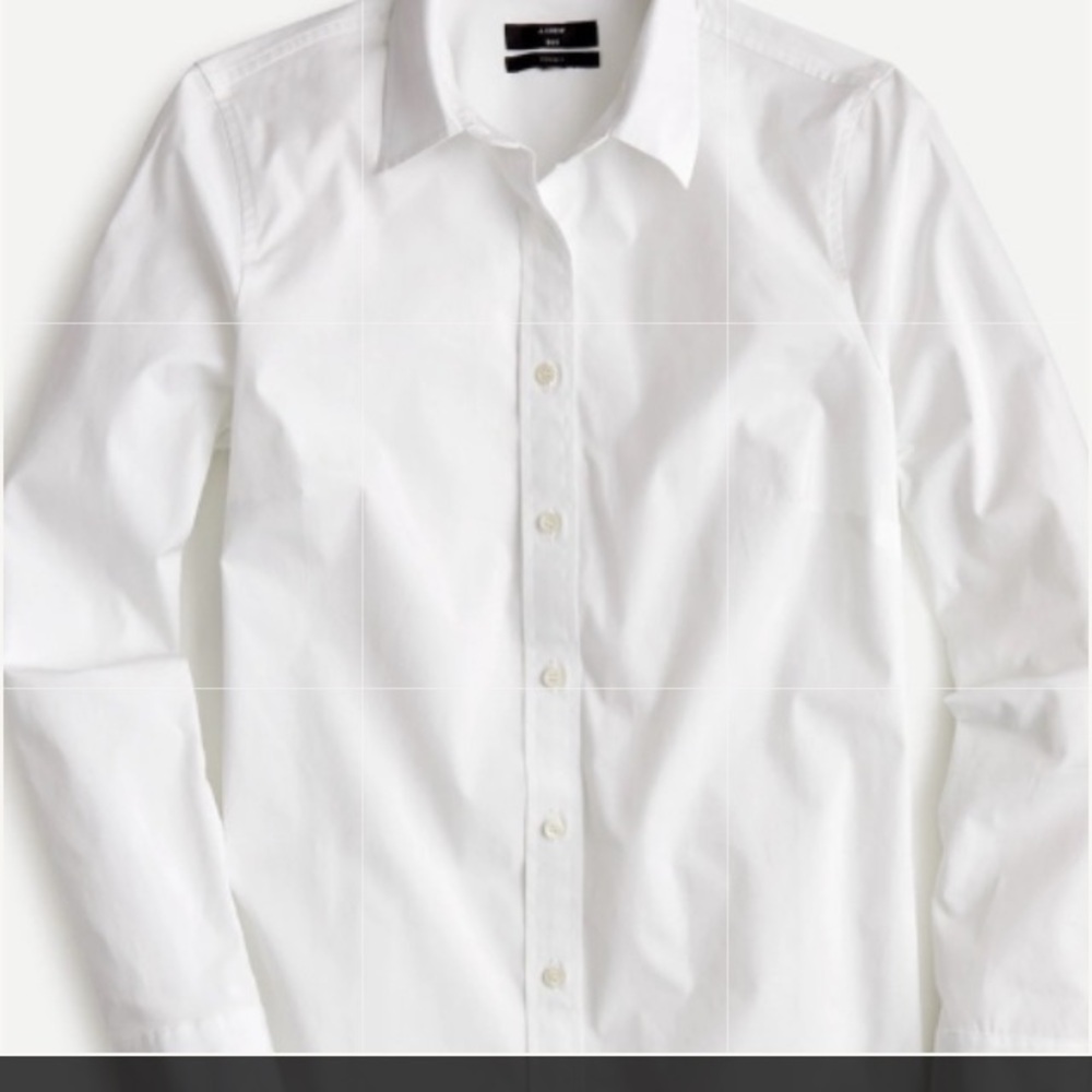 J. Crew Stretch Perfect White Shirt